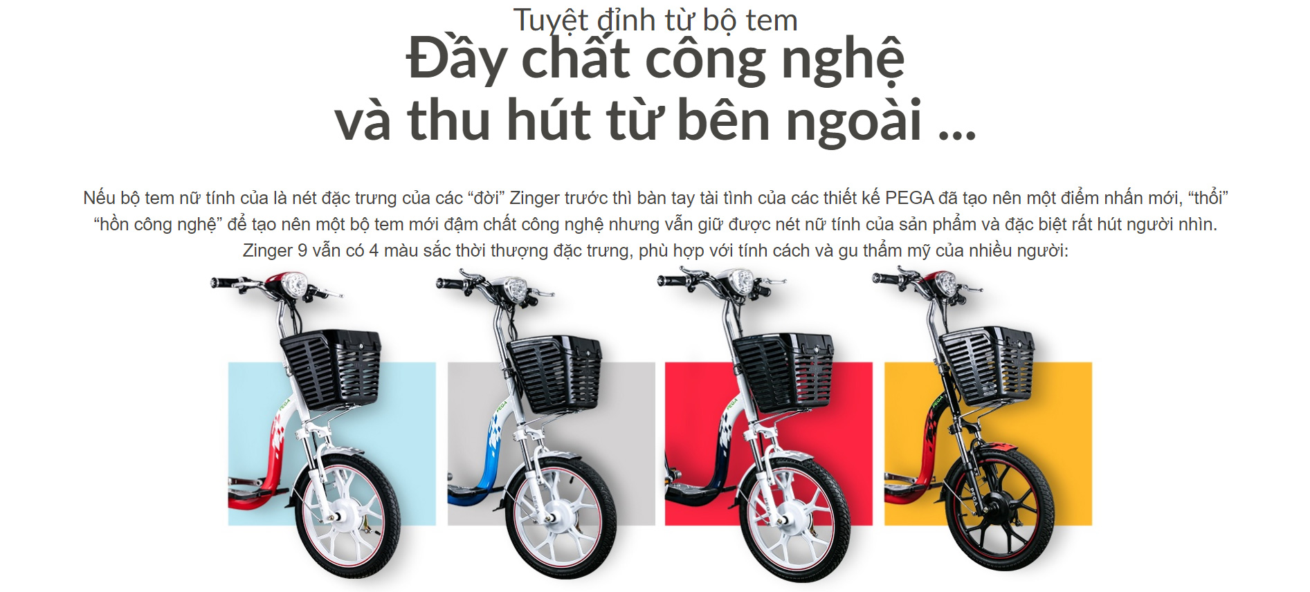 Xe đạp điện Pega Zinger+