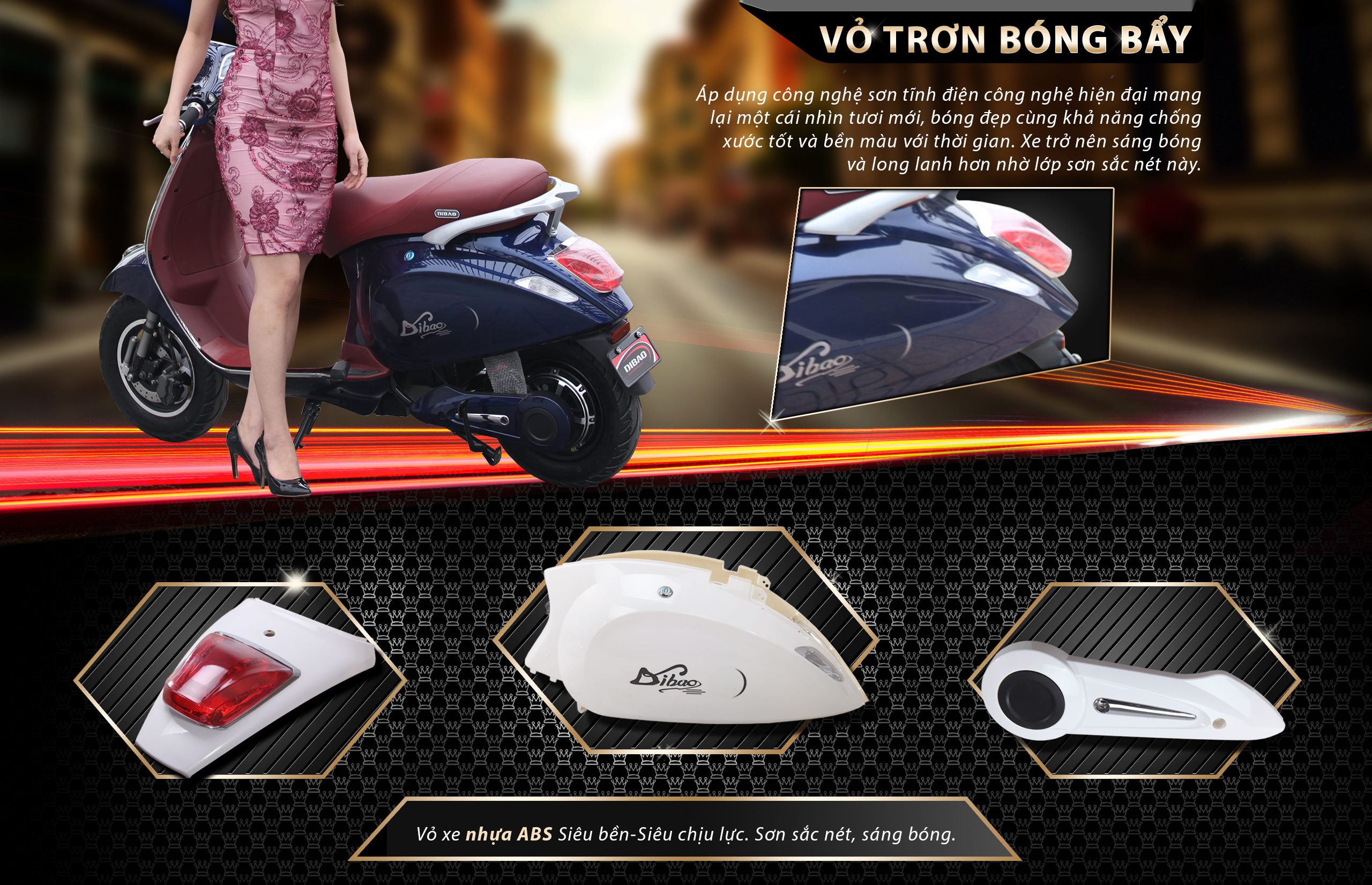 Xe máy điện Vespas Dibao