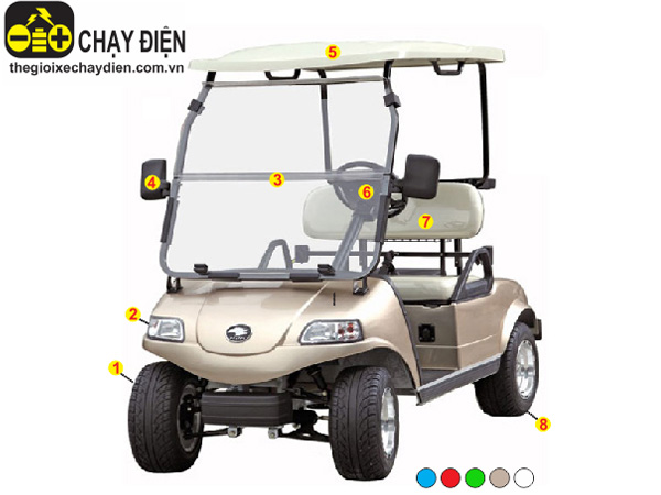 Ô tô điện sân Golf HDK 2 chỗ ngồi DEL3022G2Z Express 2 + 2