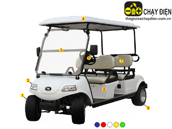 Ô tô điện sân Golf HDK 4 chỗ ngồi DEL3042G2Z Express 4+2