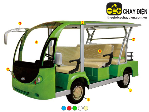 Ô tô điện du lịch 8 chỗ HDK DEL6083K Express Bus 8