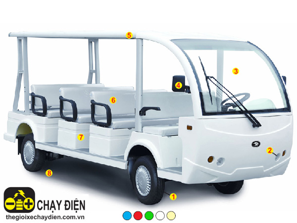 Ô tô điện 14 chỗ HDK DEL6142K Express Bus 14 chính hãng