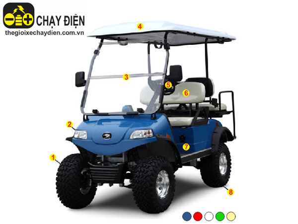 Ô tô điện sân Golf HDK DEL2022D2Z 2+2 chính hãng