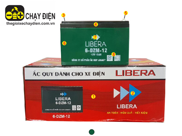 Ắc quy xe đạp điện Libera 12V-12Ah