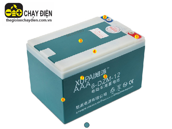 Bình ắc quy xe đạp điện Xupai 12v - 12a