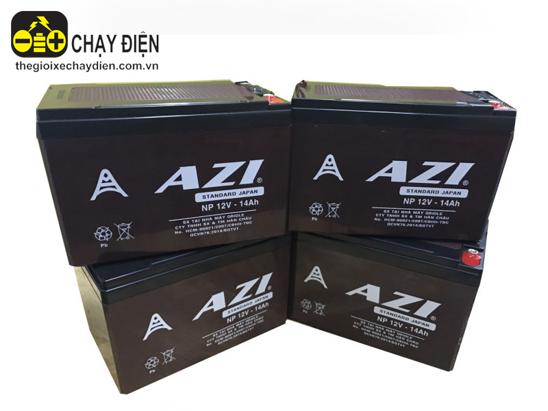 Ắc quy xe đạp điện Azi 12V - 12A 