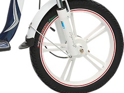 Bánh trước Xe đạp điện Hkbike Zinger Color 2 với vành đúc hợp kim