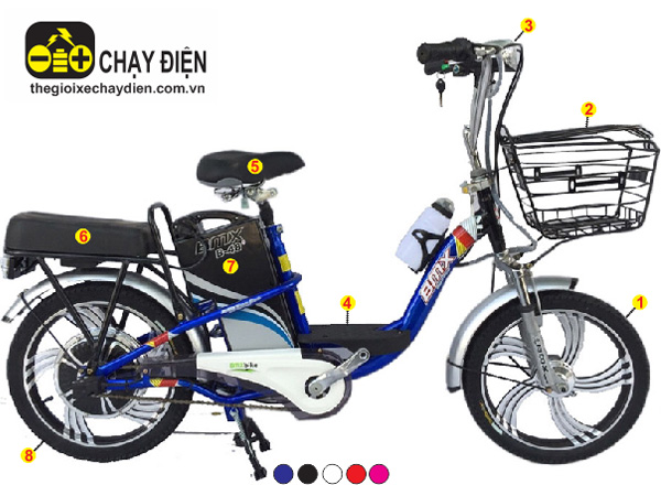 Xe đạp điện Bmx khung sơn vành 18