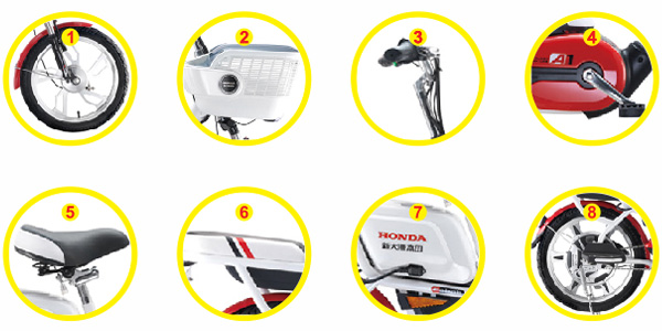 Chi tiết Xe đạp điện Honda A1