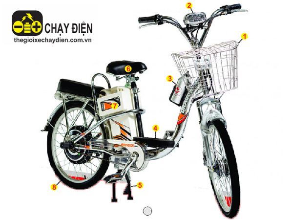 Xe đạp điện Draca Inox 22