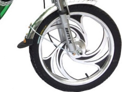 Bánh trước Xe đạp điện Bmx Inox màu 18inch