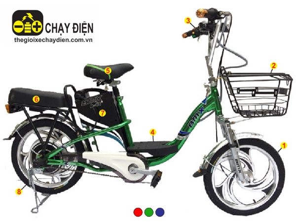 Xe đạp điện Bmx Inox màu 18inch