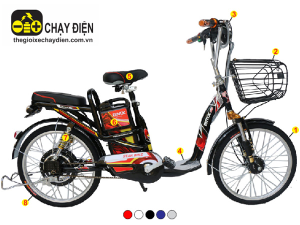 Xe đạp điện Bmx 22inch nhún sau