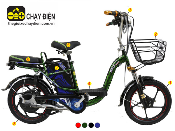 Xe đạp điện Bmx Super nhún sau 18inh