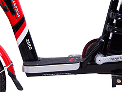 Để chân Xe đạp điện Zero Terra Motors vành tăm có khoảng cách phù hợp