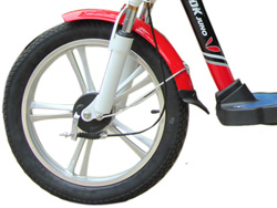 Bánh trước Xe đạp điện Juno Dkbike Yadea với vành đúc hợp kim