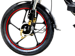 Bánh trước Xe đạp điện Bmx Swan 18inh với vành đúc hợp kim