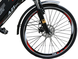 Bánh trước xe đạp điện Bmx Azibike Sport Plus với vành tăm siêu nhẹ