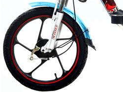 Bánh trước Xe đạp điện Bmx Inox 18inch Plus với vành đúc hợp kim