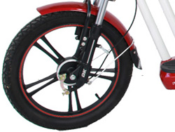 Bánh trước Xe đạp điện Dkbike Zipp với vành đúc hợp kim