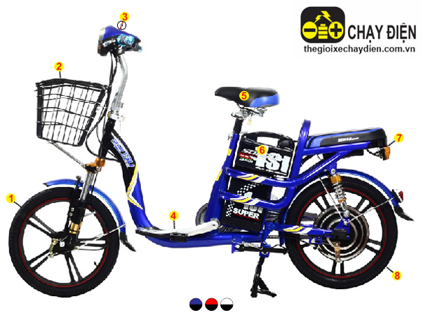 Xe đạp điện sonsu bike nhún sau