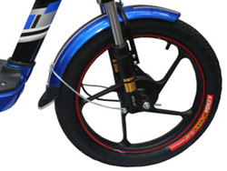 Bánh trước Xe đạp điện Bmx Sky 18 inch với vành đúc hợp kim