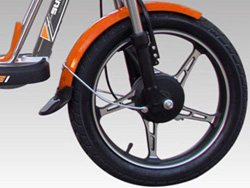 Bánh trước Xe đạp điện Sufat Luxy với vành đúc hợp kim