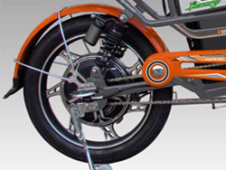 Động cơ Xe đạp điện Sufat Luxy được đặt ở tâm bánh sau
