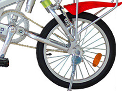 Bánh sau Xe đạp điện gấp cổ FMT TDR0703Z với vành tăm truyền thống