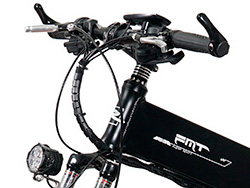 Đèn pha và tay lái Xe đạp điện gấp thể thao FMT với thiết kế thông minh