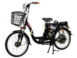 thiết kế Xe đạp điện Sonsu 22inh nhún sau với kiểu dáng cổ điển