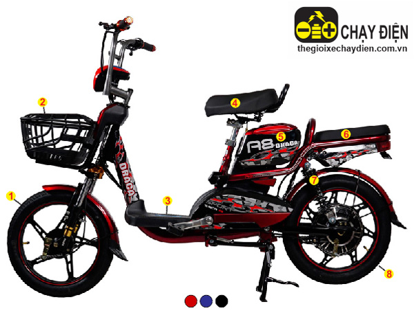 Xe đạp điện Draca A8
