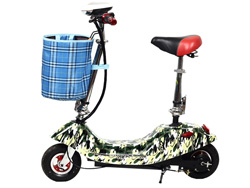 Thiết kế Xe điện gấp Mini E-Scooter đèn pha trên giỏ trước