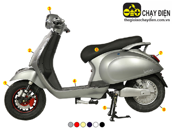 Xe máy điện Vespa Violet DTP