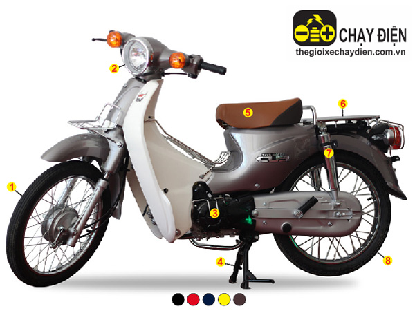 Xe máy Cub 81 Taya sơn mờ