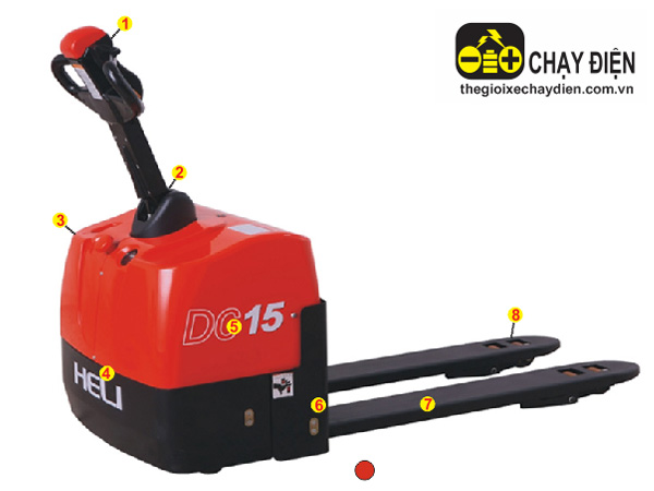 Xe nâng tay điện Heli CBD15 1,5 tấn